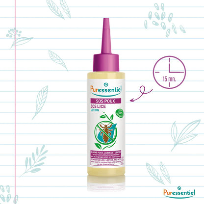Puressentiel 100% Natural SOS Lice Treatment Lotion & Comb, for Kids -100ml