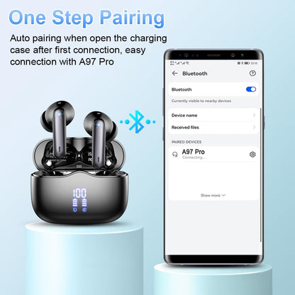 Wireless Earbuds, 2026 New Bluetooth Ear Buds 5.4 Mini HiFi Stereo with 4 ENC Noise Cancelling Mics Wireless Headphones, in Ear Earphones 40H IP7 Waterproof, USB C, Bluetooth Earbuds for Sports, Gym