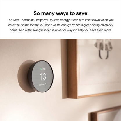 Google Nest Thermostat - Smart Thermostat for Home - Programmable WiFi Thermostat - Charcoal - Available at All In One Marketplace Canada