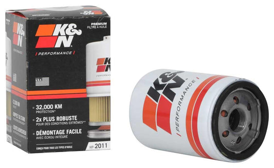 K&N Premium Oil Filter: Protects your Engine: Compatible with Select BUICK/CADILLAC/CHEVROLET/FORD Vehicle Models (See Product Description for Full List of Compatible Vehicles), HP-2011 K&N