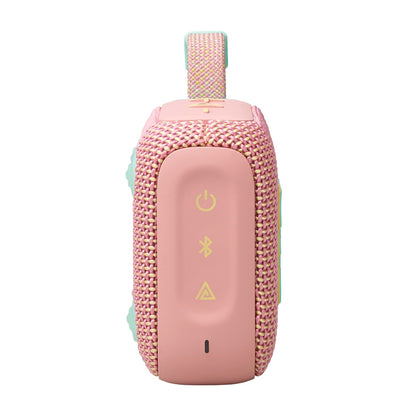 JBL Go 4 - Ultra-Portable, Waterproof and Dustproof Bluetooth Speaker, Big Pro Sound with Punchy bass, 7-Hour Built-in Battery, Made in Part with Recycled Materials (Pink)