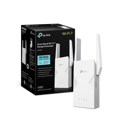 TP-Link BE3600 WiFi 7 Range Extender (RE235BE), Dual Band Signal Booster for Home, up to 3.6 Gbps, 2.5G Ethernet Port, EasyMesh/OneMesh Support, Access Point Mode, Compatible with All WiFi Routers TP-Link