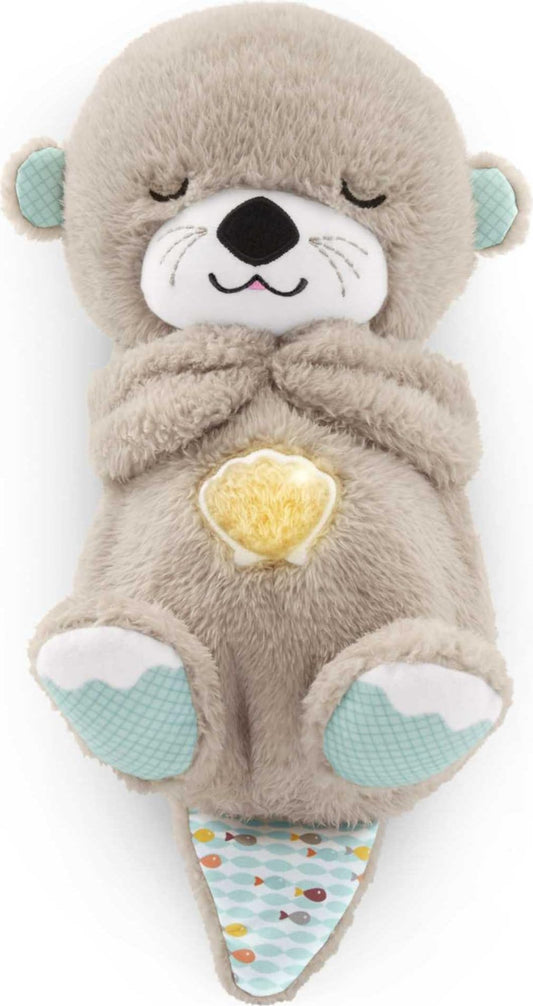 Fisher-Price Baby Toy Soothe ‘n Snuggle Otter, Plush Portable Sound Machine with Breathing Motion & Lights for Newborns Ages 0+ Months
