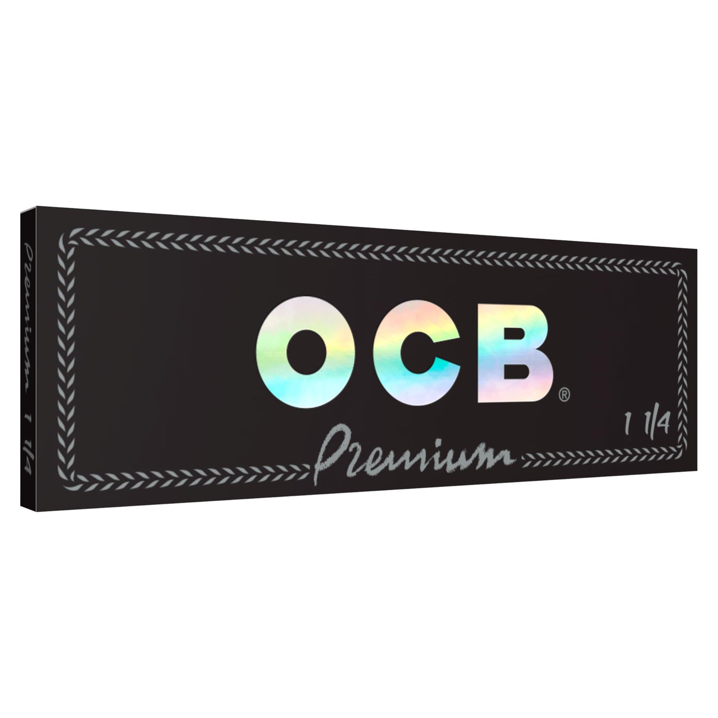 OCB Premium Black Rolling Papers 1 1/4 (44mm x 77mm) - 25 packs of 50 papers