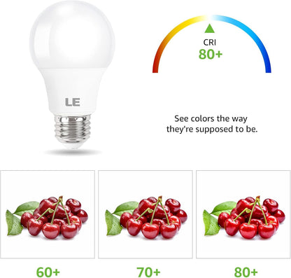 Lepro LED Light Bulbs, 2700K Soft Warm White LED Bulb 60W Equivalent, Non-Dimmable, A19 E26 Standard Medium Base, 10000 Hour Lifetime, UL Listed, 9 Watt, 5 Packs