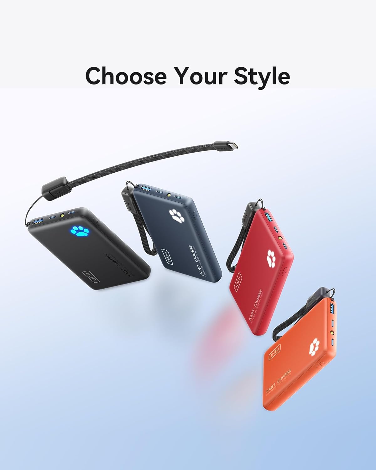 INIU 45W Fast Charging Power Bank, Smaller 10000mAh Travel Portable Charger