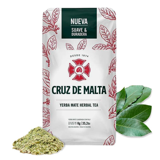 Cruz de Malta Yerba Mate – 1kg Loose Leaf Traditional Argentine Herbal Tea