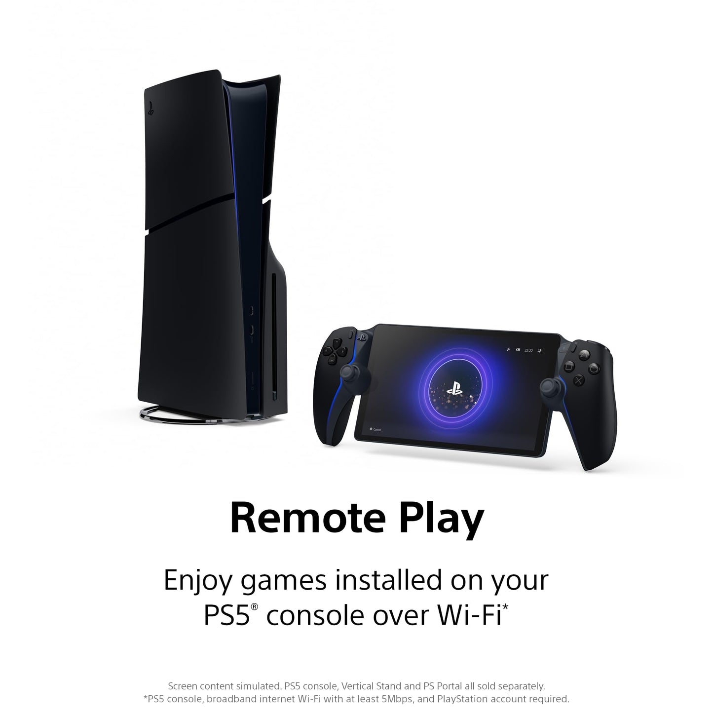 PlayStation Portal Remote Player - Midnight Black - For PlayStation 5