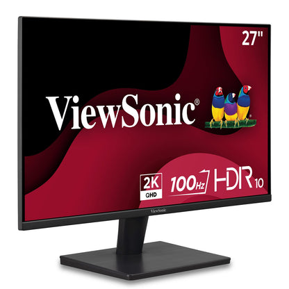 ViewSonic VS2725-2K 27 Inch QHD 1440p Monitor with 100Hz, HDMI, DisplayPort, and Variable Refresh Rate for Home and Office ViewSonic
