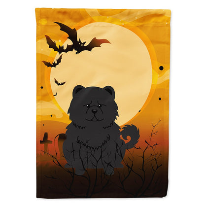 Drapeau de maison Caroline's Treasures BB4409CHF Halloween Chow Chow en toile noire, grand, multicolore
