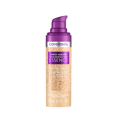 Covergirl Simply Ageless Skin Perfector Essence Foundation, Sheer Tinted Skin Perfector, Skincare Makeup Hybrid, Radiant Finish, Skin-Like Finish, Vegan Formula 🍁 All In One Marketplace Canada