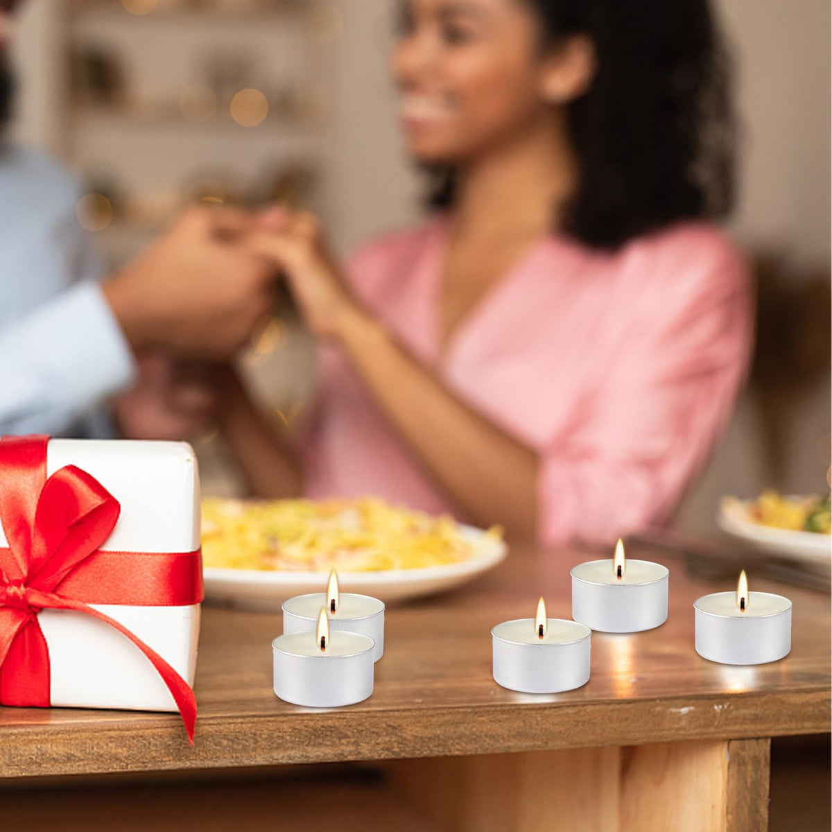 200-Pack 6-Hour White Smokeless Unscented Tealight Candles | Long-Burning Votives for Shabbat, Weddings, Christmas, Home Decor, Dinner Parties, Churches, Centerpieces & Holiday Events 🍁 All In One Marketplace Canada