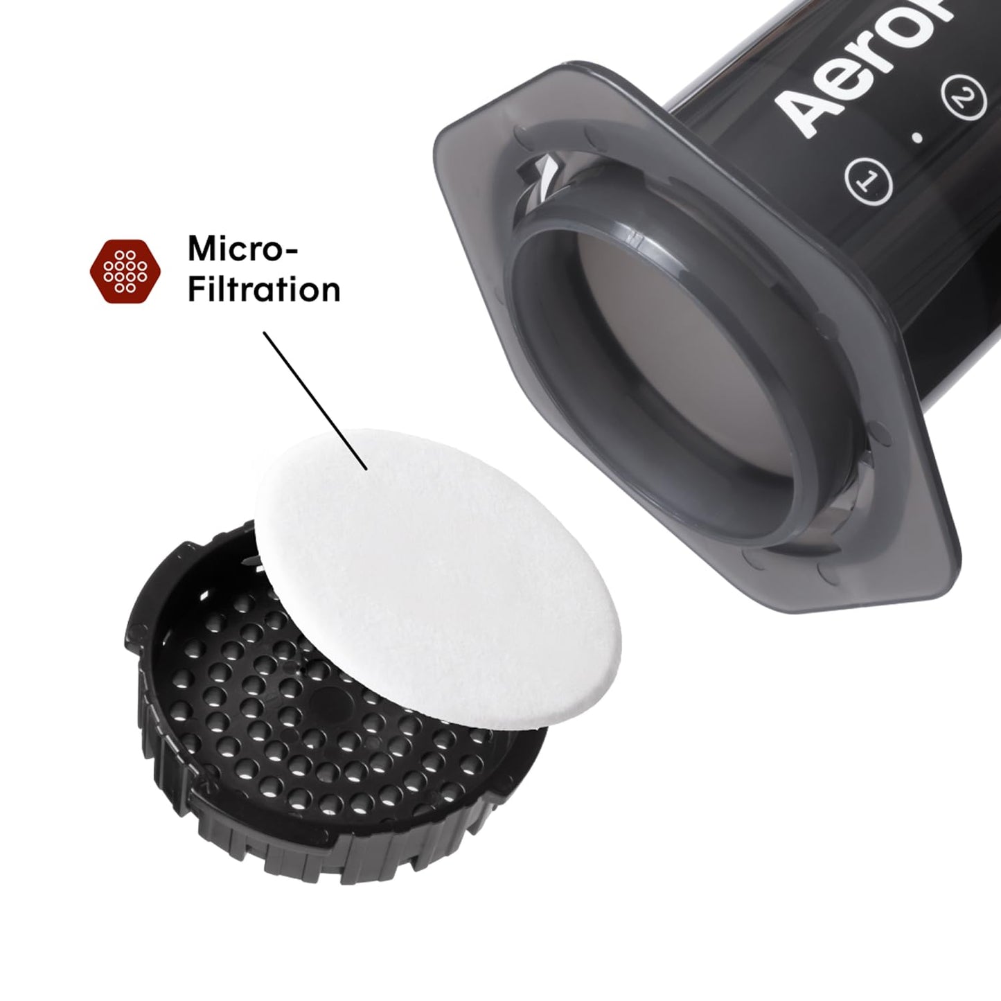 AeroPress Original Coffee Press - All-in-One French Press, Pour-Over & Espresso Style Manual Brewer, 2 Min Brew for Less Bitterness, More Flavor, Small Portable Coffee Maker, Travel & Camping - Available at All In One Marketplace Canada