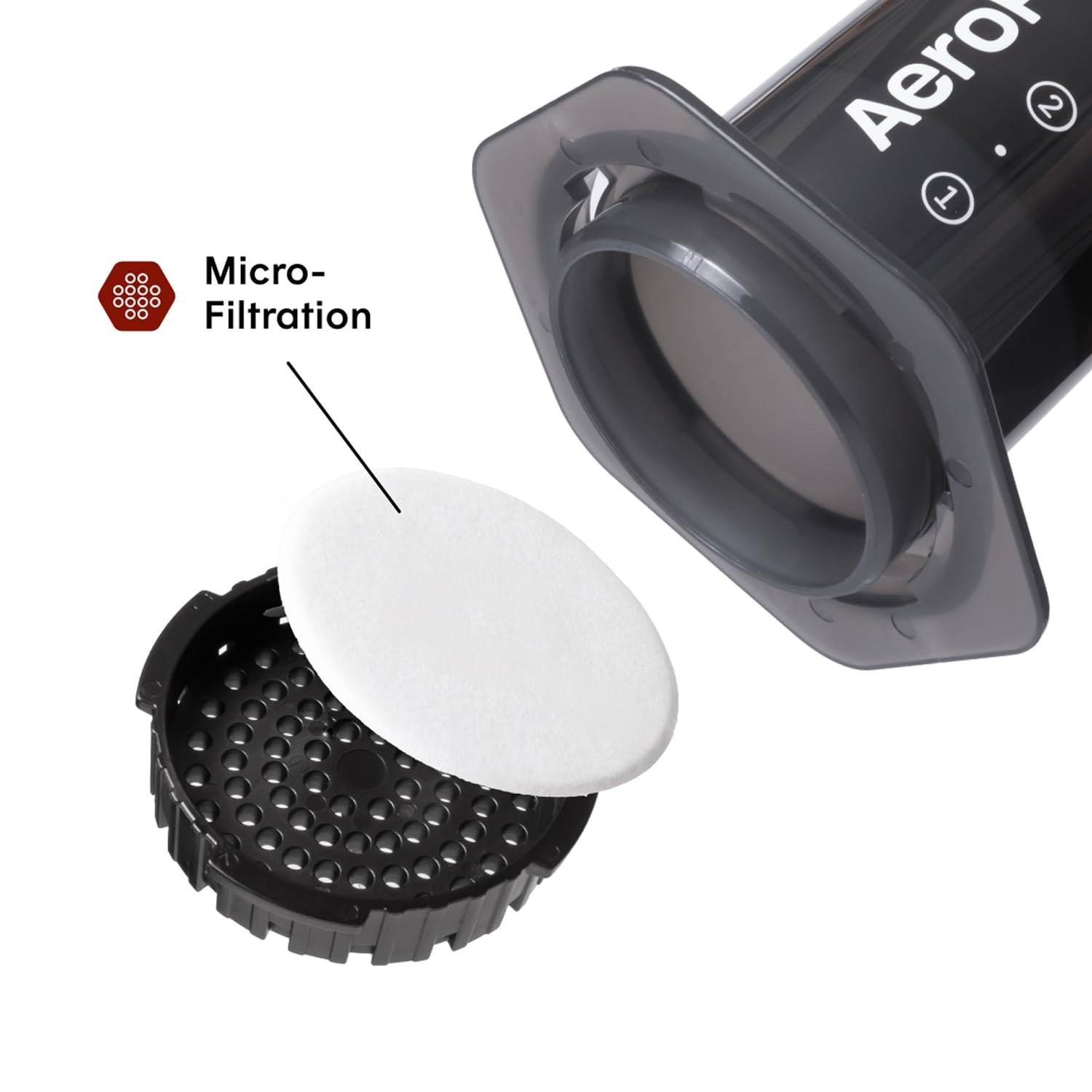 AeroPress Original Coffee Press - All-in-One French Press, Pour-Over & Espresso Style Manual Brewer, 2 Min Brew for Less Bitterness, More Flavor, Small Portable Coffee Maker, Travel & Camping - Available at All In One Marketplace Canada