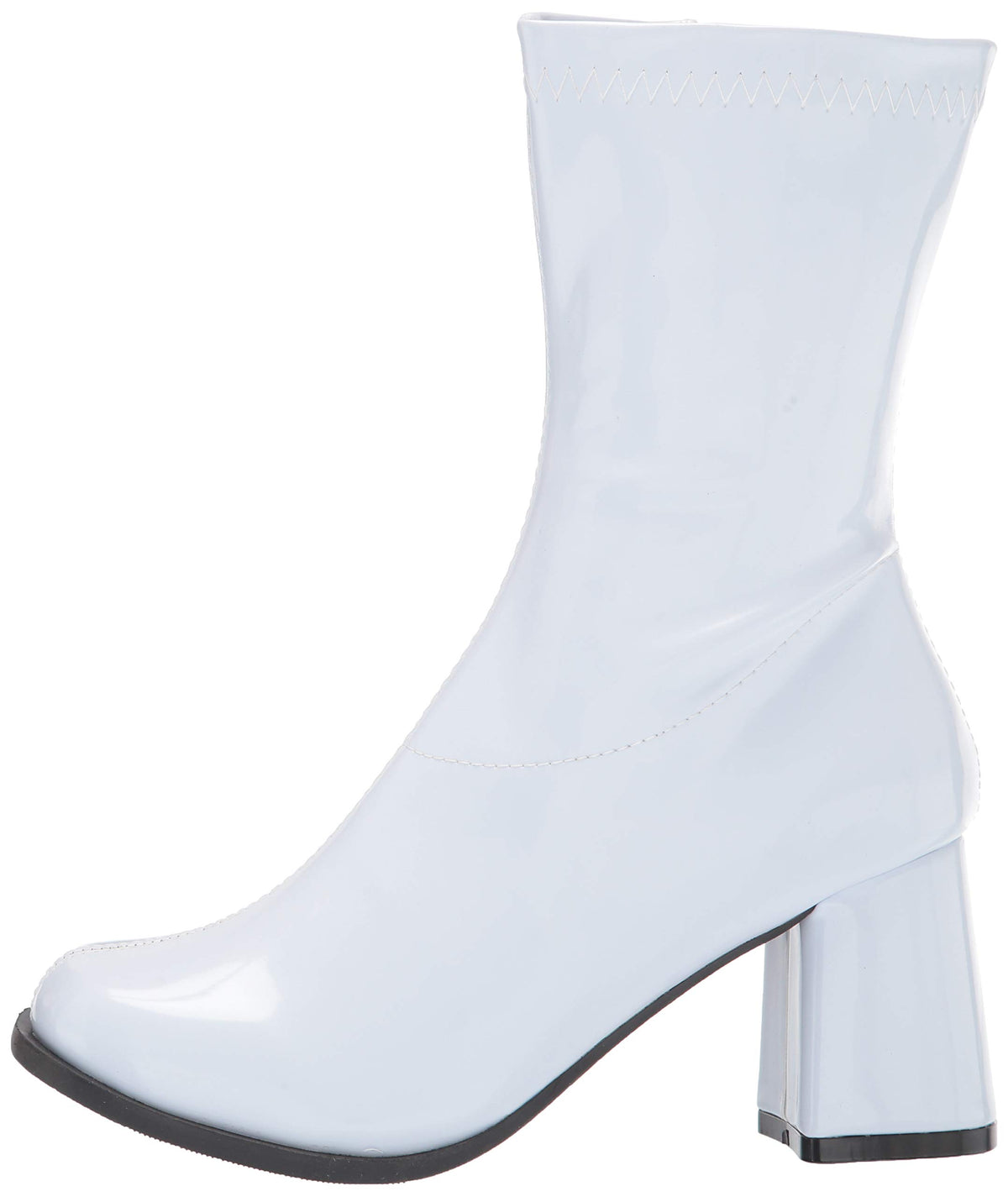 Ellie Shoes Women's Halloween Fashion Boot, White/Patent Shiny, 12