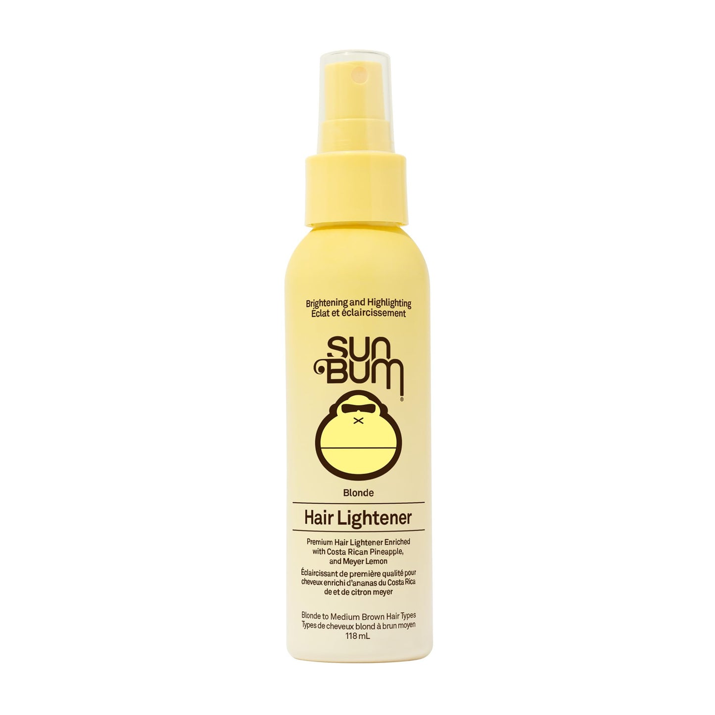 Sun Bum Blonde Formula Hair Lightener, Hair Highlighting Spray, Paraben Free, Gluten Free, 118 mL Spray Bottle, 1 Count - Available at All In One Marketplace Canada