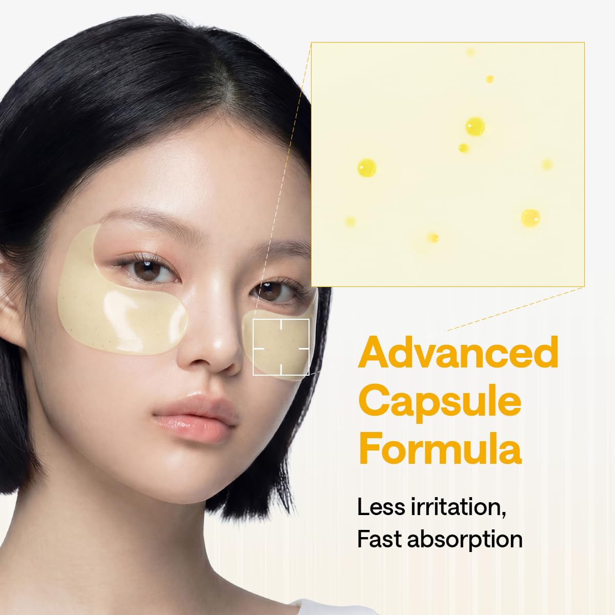 MEDIHEAL Collagen Vita Capsule Eye Patch – Korean Eye Mask for Dark Circles & Dark Spots, Vitamin C Hydrogel Under Eye Patches That Visibly Brighten, Plump & Even Skin Tone, 60 Count