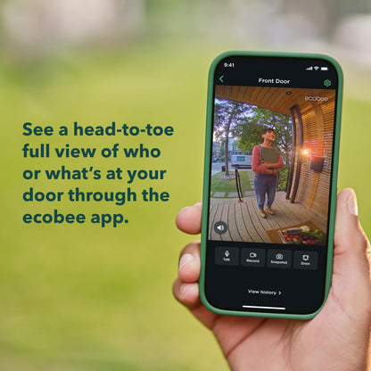 ecobee Smart Video Doorbell Camera Wired Alexa, Apple Home Kit, Google Home ecobee