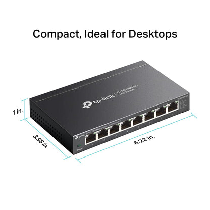 TP-Link TL-SG108S-M2 | 8-Port 2.5G Multi-Gigabit Unmanaged Network Switch, Ethernet Splitter | 2.5G Bandwidth | Plug & Play | Desktop/Wall-Mount | Fanless Metal Design | Limited Lifetime Protection 🍁 All In One Marketplace Canada