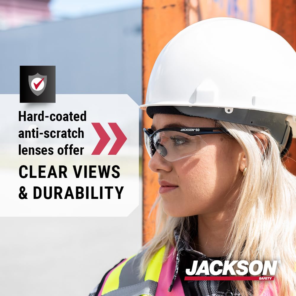 Jackson Safety 3-Pack SG Safety Glasses for Men & Women - CSA Z94.3 Jackson Safety