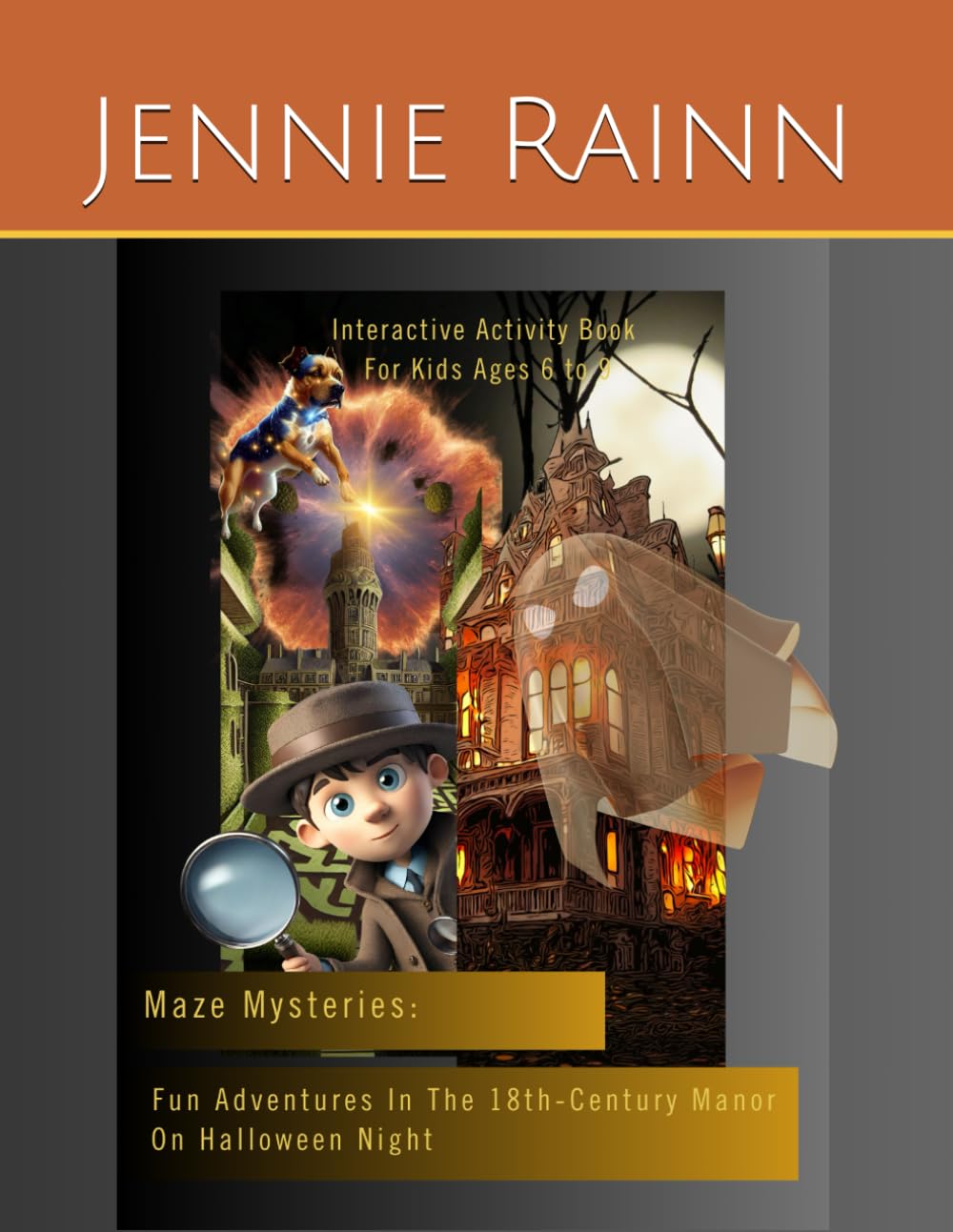 Maze Mysteries: Fun Adventures In The 18th-Century Manor on Halloween Night: Interactive Activity Book For Kids Ages 6-9