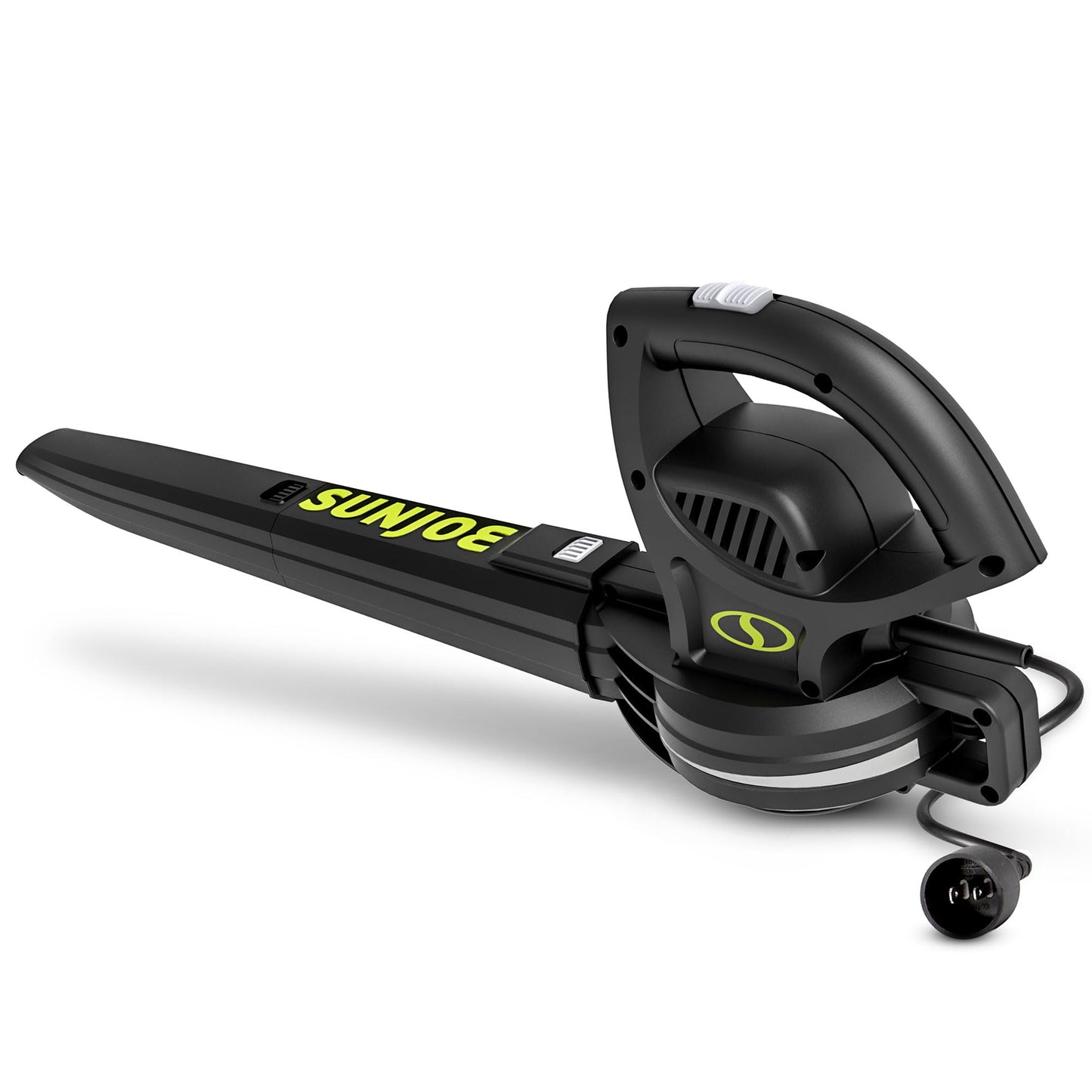 Sun Joe SBJ597E All-Purpose Electric Leaf Blower, 6-Amp Motor, 155 MPH, 260 CFM, Black - Lightweight & Compact, One-Hand Operation for Yards, Porches, Patios, Walkways, Decks, Garage & Light Snow Sun Joe