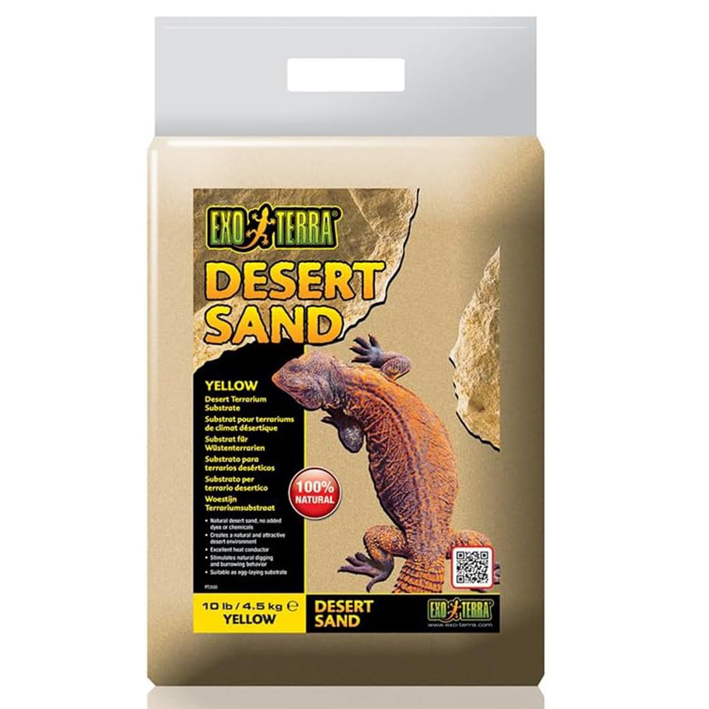 Exo Terra Desert Sand - Yellow - 10 lb (4.5 kg) Exo Terra