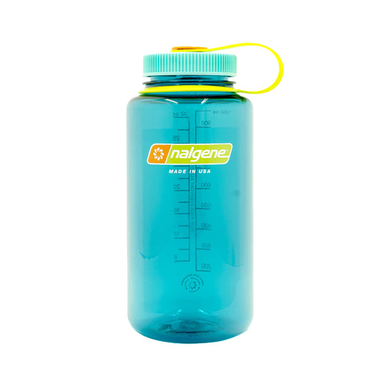 Nalgene 32 oz Wide Mouth Water Bottle BPA-Free, Durable & Leak Proof, Lightweight Bottle for Hiking & Gym, Work & Travel, Cerulean