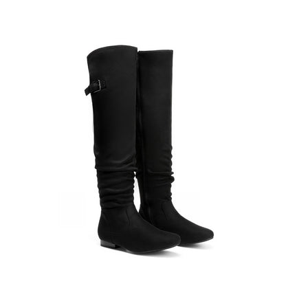 DREAM PAIRS Women's Over the Knee Thigh High Riding Boots,Black,8 🍁 All In One Marketplace Canada