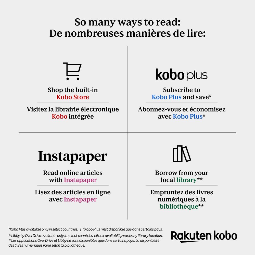 Kobo Clara Colour | Colour eReader | 6” Glare-Free Colour E Ink Kaleido 3 Display | Dark Mode Option | Waterproof | Audiobooks | 16GB of Storage (White)
