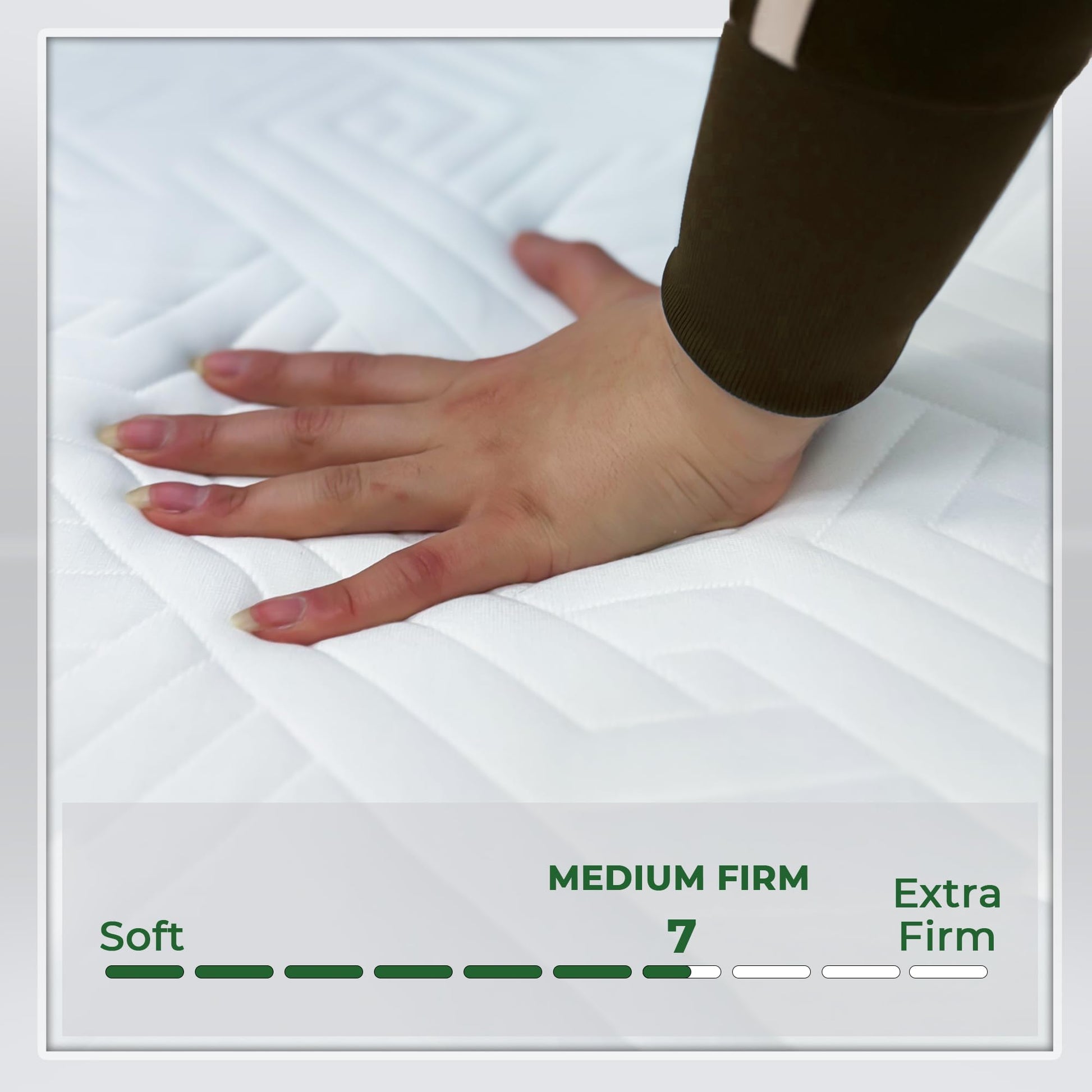 ViscoLogic Made in Canada 6 Inch Twin Mattress, Cool Gel Infused Foam, Medium Firm Support & Pressure Relief, Mattress in a Box, CertiPUR-US®, Twin Size