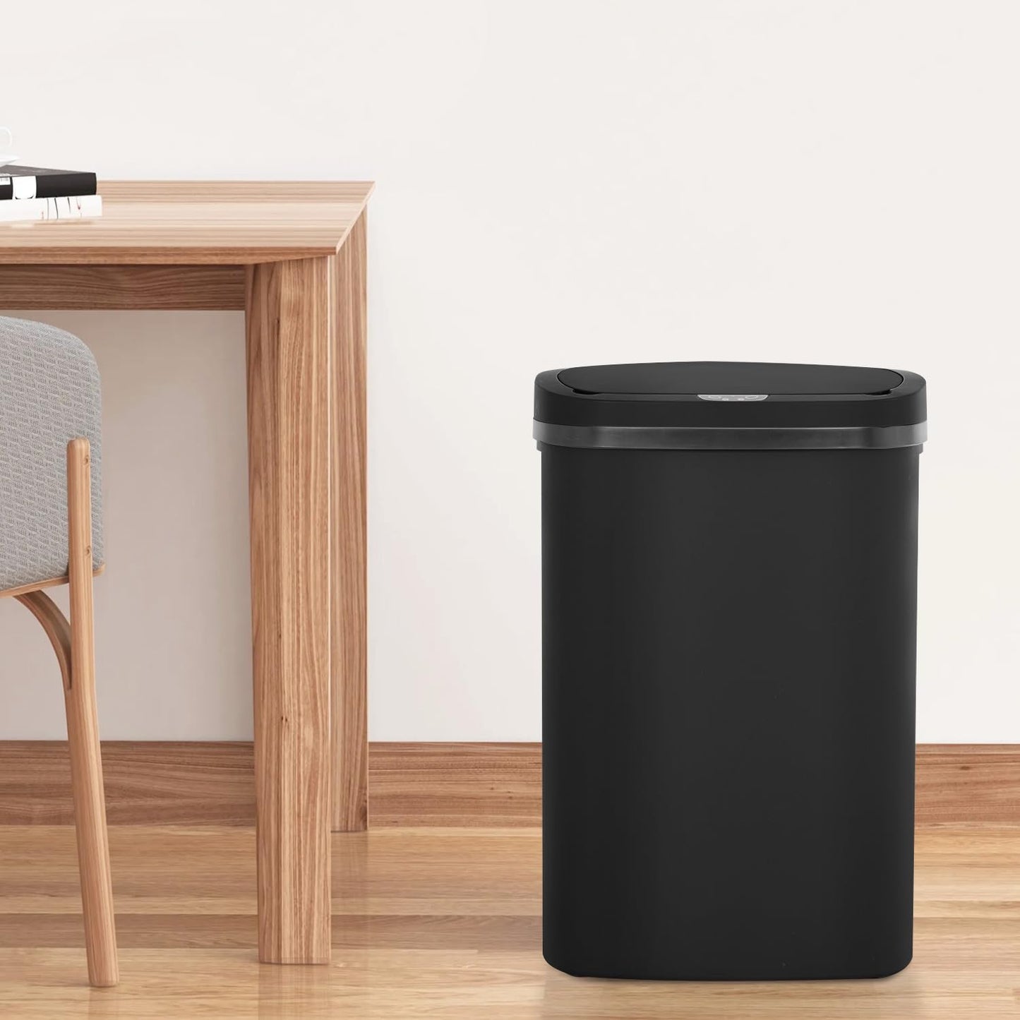 FDW Garbage Can 13 Gallon 50 Liter Kitchen Trash Can for Bathroom Bedroom Home Office Automatic Touch Free High-Capacity with Lid Waste Bin,Black 🍁 All In One Marketplace Canada