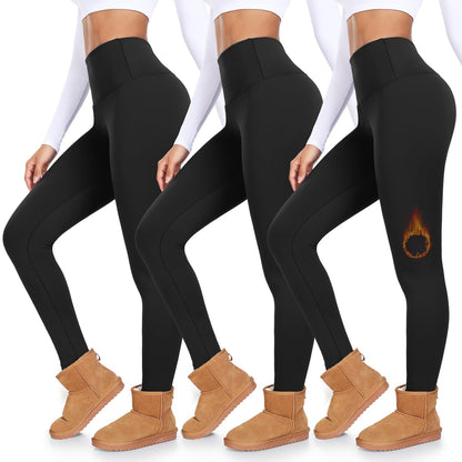 DHSO Fleece Lined Leggings Women, High Waisted Winter Warm Thermal Pants 🍁 All In One Marketplace Canada