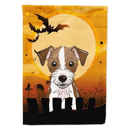 Caroline's Treasures BB1760CHF Halloween Jack Russell Terrier Canvas House Size Flag, Multicolor, Large