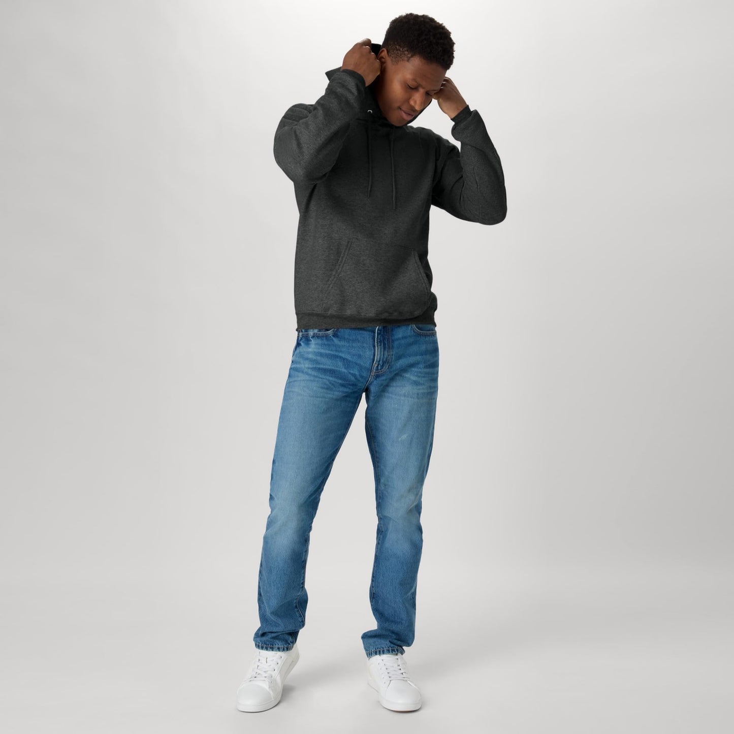 Hanes Men's Pullover Ultimate Heavyweight Fleece Hoodie,Charcoal Heather,X-Large 🍁 All In One Marketplace Canada