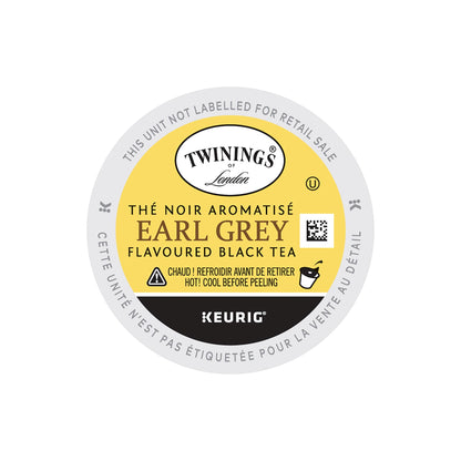 Twinings Earl Grey Tea K-Cups for Keurig | Black Tea with Bergamot Citrus Flavor | 24 Count (4 Boxes)