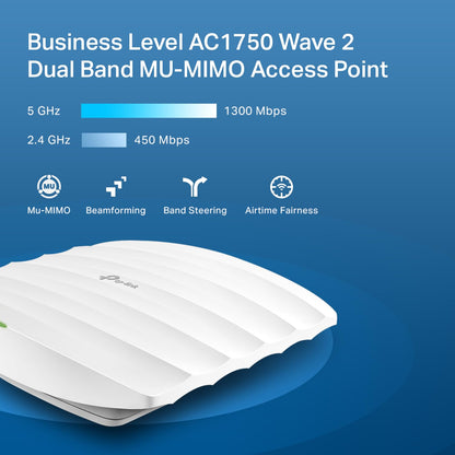 Omada EAP245 V3 AC1750 Wireless Gigabit Access Point, PoE Powered
