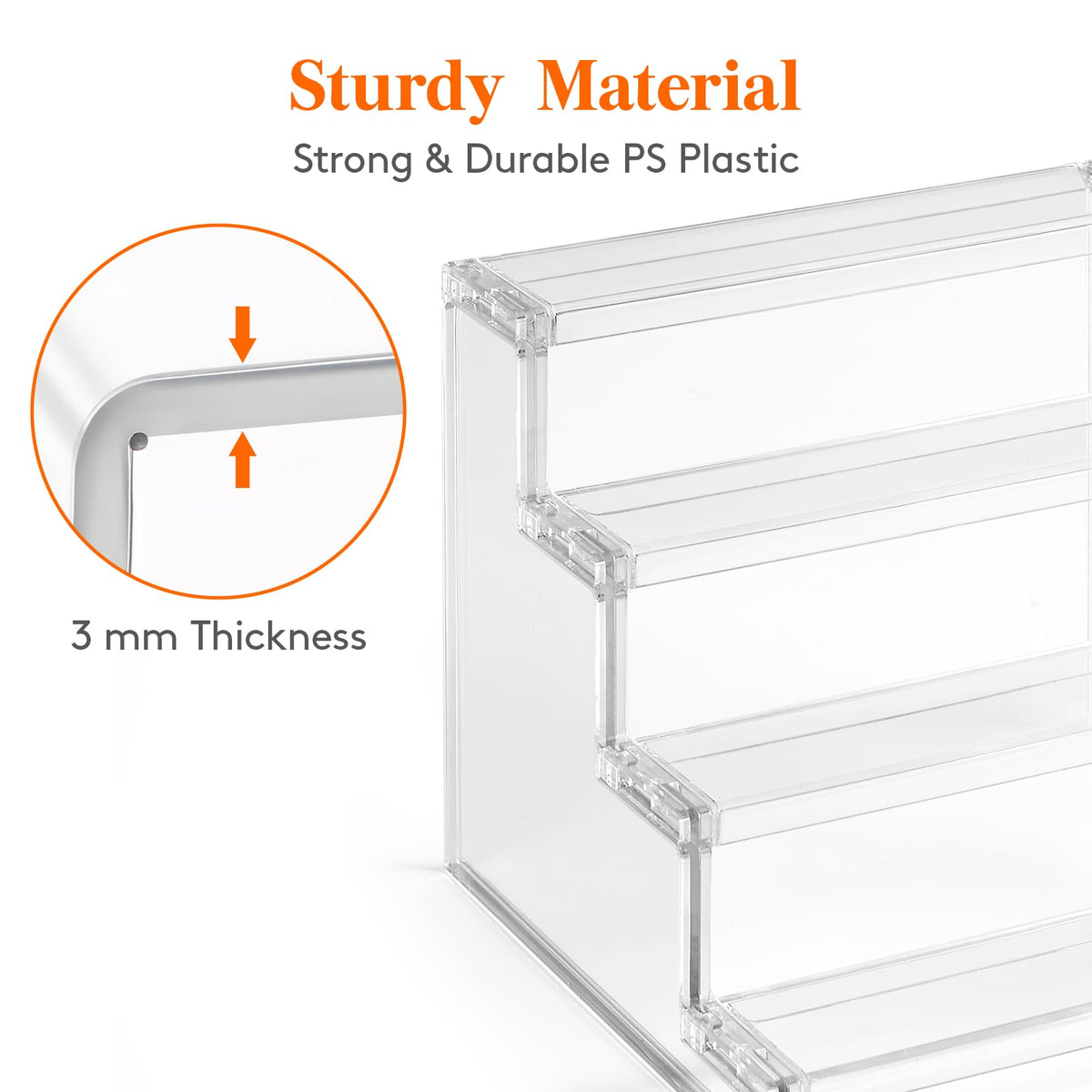 Lifewit 4 Tier Acrylic Perfume Organizer, Clear Fragrance Shelf,1 Pack 🍁 All In One Marketplace Canada