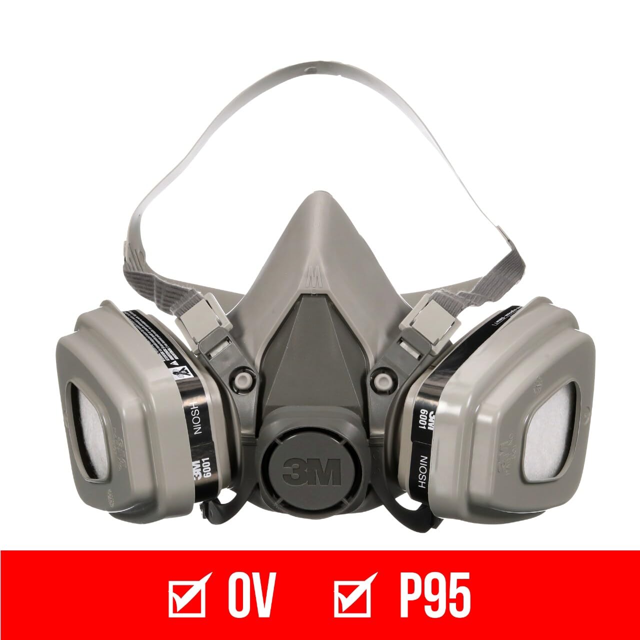 3M Performance Paint Project Respirator OV/P95, Designed For Professionals, Reusable Respirator, Medium, 1-Pack 3M