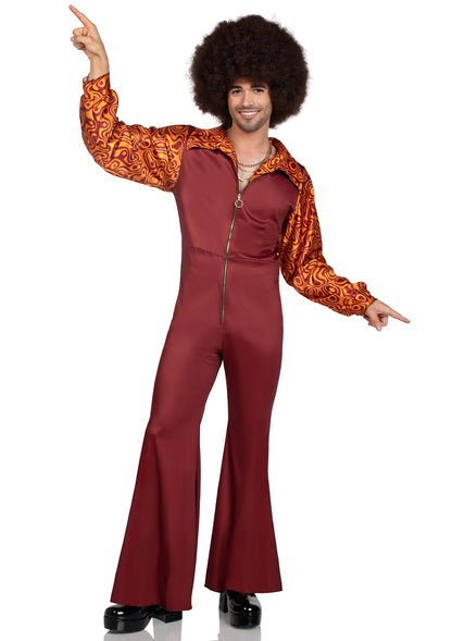 Costume de déguisement de disco pour homme Leg Avenue, costume d'Halloween pour femme, multicolore, petit