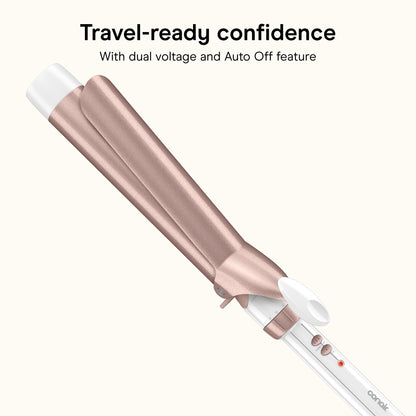 Conair Ceramic Long Barrel XL Curling Iron, 1 ½” Barrel Produces Classic Curls – for use on Medium and Long Hair, Hair Curler