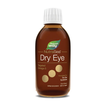 NutraSea Dry Eye Advanced Omega-3 Supplement - Support for Proper Tear Function - Citrus Flavour – 1500mg of EPA+ DHA & 150mg GLA Blend - 200 ml Liquid 🍁 All In One Marketplace Canada
