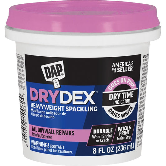 DAP 12328 DryDex Spackling Interior/Exterior, 1/2-Pint