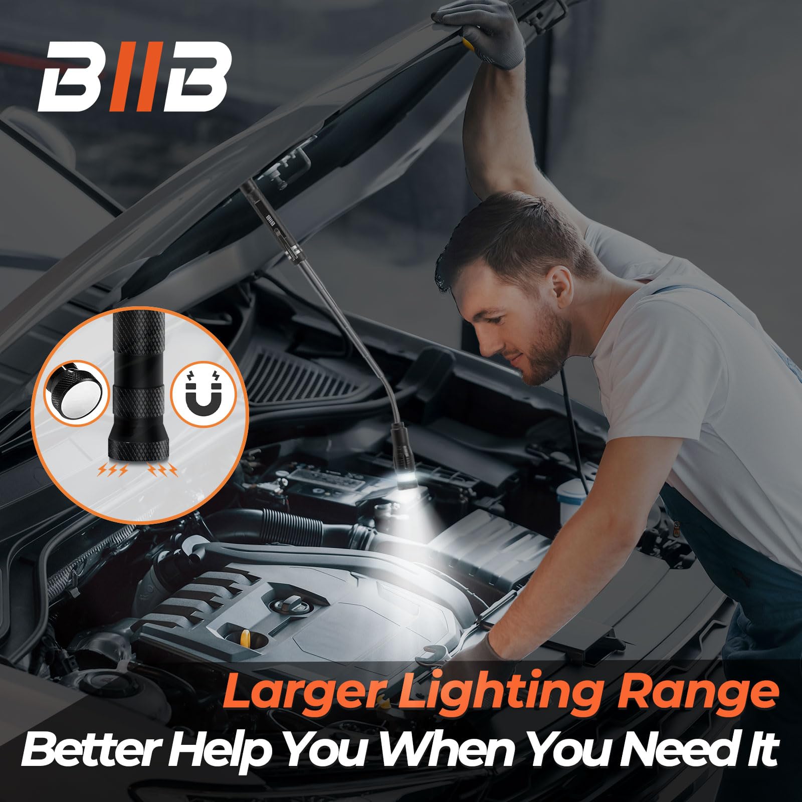 BlIB Gifts for Men, LED Magnetic Pickup Tools Birthday Gifts for Men, Mens Gifts for Him Dad Husband Grandpa, Useful Stocking Stuffers for Adults, Dad Gifts for Mens Who Have Everything, Cool Gadgets - Available at All In One Marketplace Canada