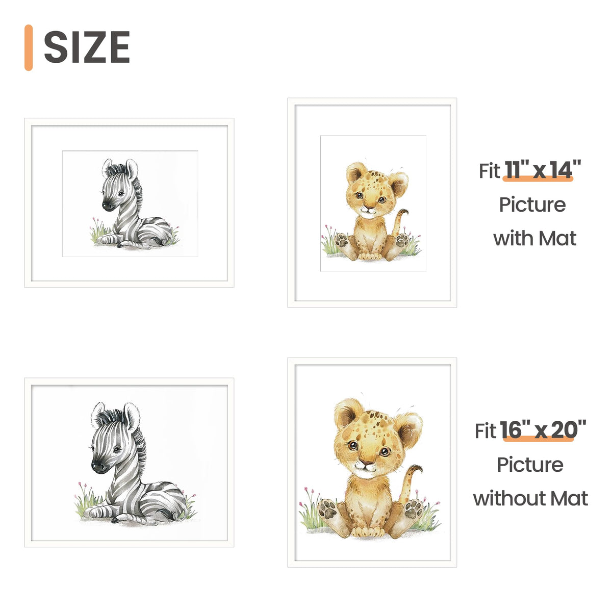 upsimples 16x20 Picture Frame,White,1 Pack 🍁 All In One Marketplace Canada
