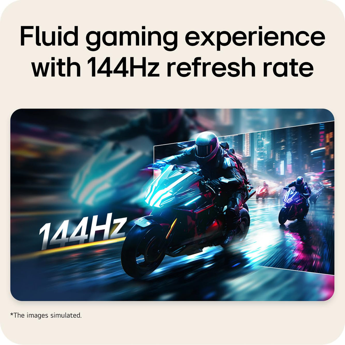 LG 23.8" Gaming Monitor 24U411B-B FHD (1920x1080) IPS 144Hz