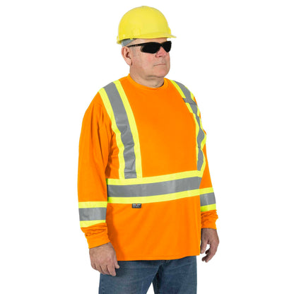 Pioneer High Vis Shirt for Men - Safety Long Sleeve T-shirt - Class 2 🍁 All In One Marketplace Canada