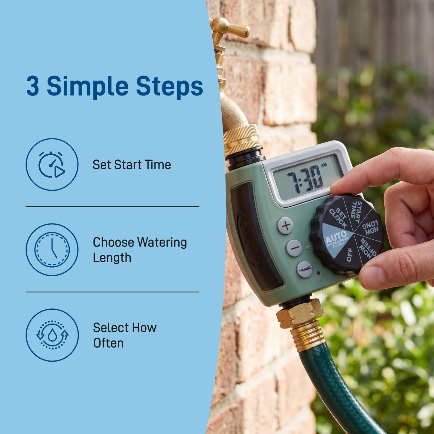 Orbit 62056 One Outlet Single-Dial Hose Faucet Timer Orbit