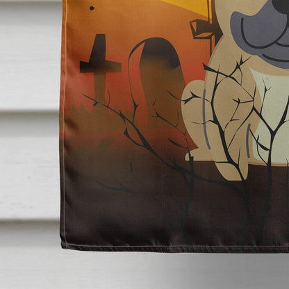 Drapeau Caroline's Treasures BB4276CHF pour maison, motif bouledogue français Halloween, toile crème, grand, multicolore
