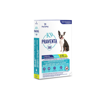 Parapet K9 Praventa 360 for Medium Dogs, 1 Tube